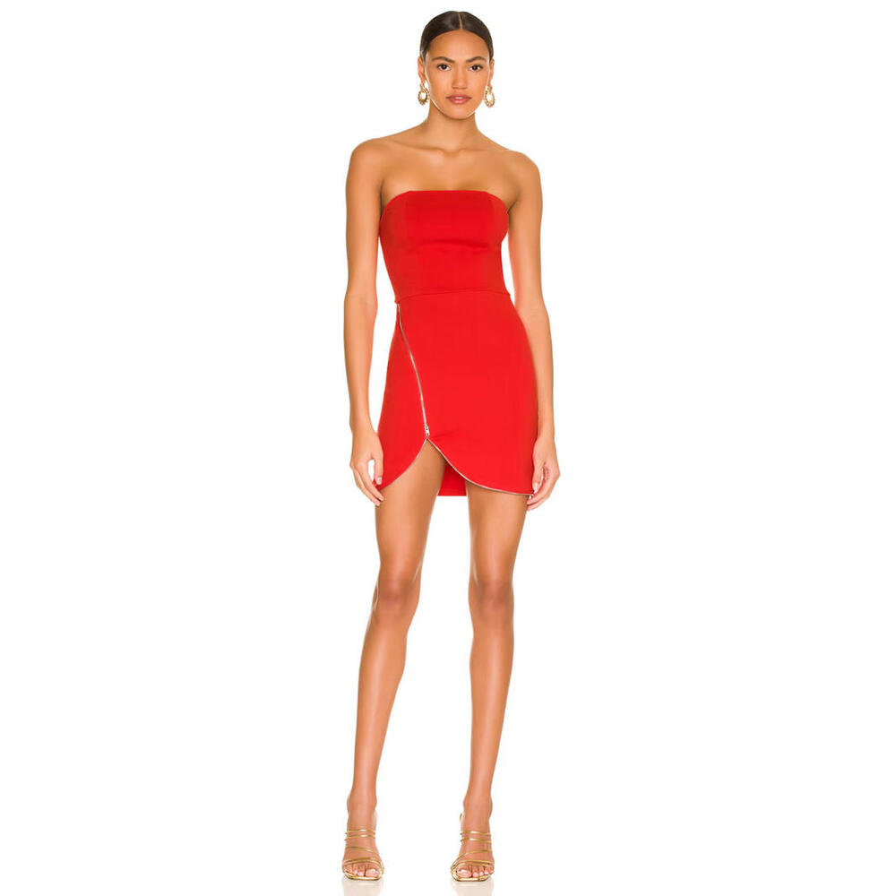 Revolve Superdown nylah front zip dress size M NWT